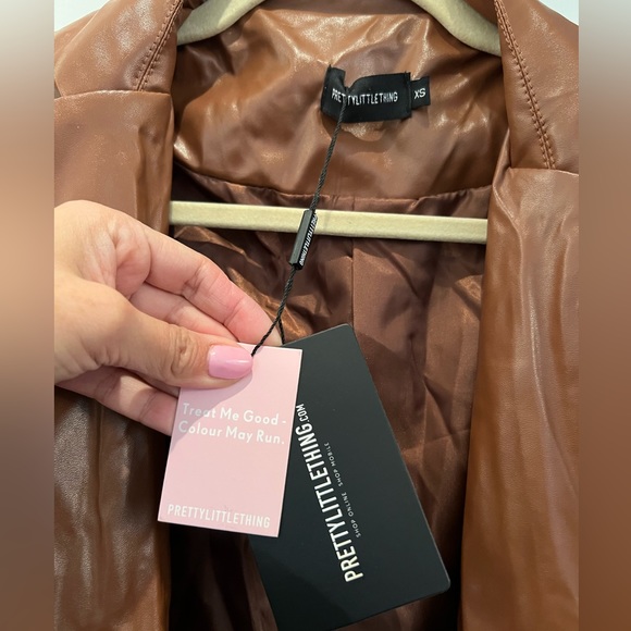 Pretty Little Thing Faux Leather Jacket - Picture 4 of 4